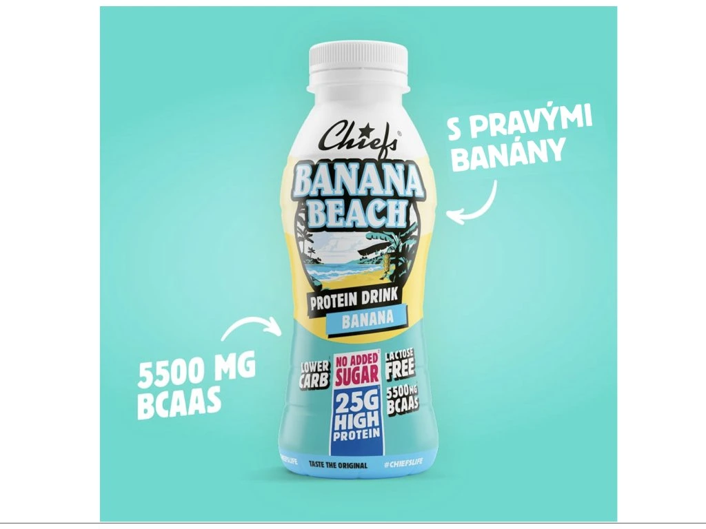 chiefs proteinový mléčný nápoj s bcaa